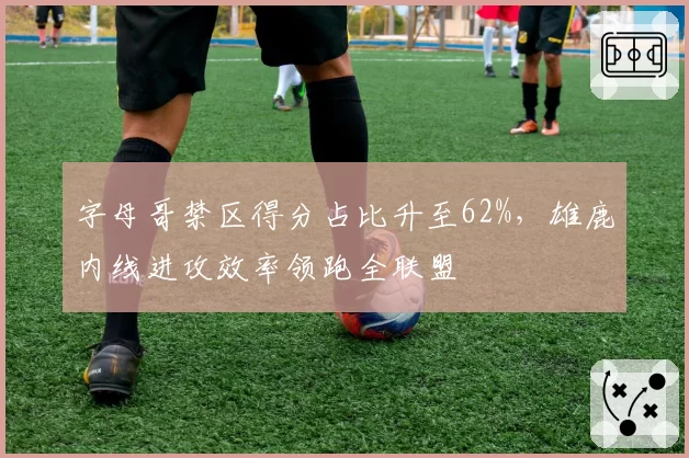 字母哥禁区得分占比升至62%，雄鹿内线进攻效率领跑全联盟